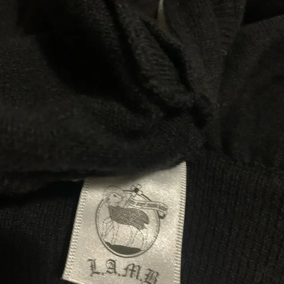 L.A.M.B. Black Hooded Sweater Vest - Picture 6 of 11